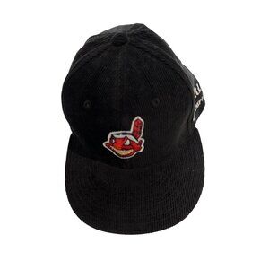 Kill The Hype Cleveland Indians Worlds Champions Corduroy Hat in Black